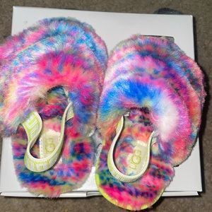 Colorful toddler Ugg slides